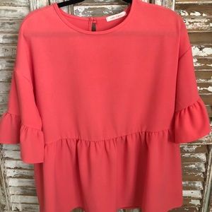 Bell sleeve top